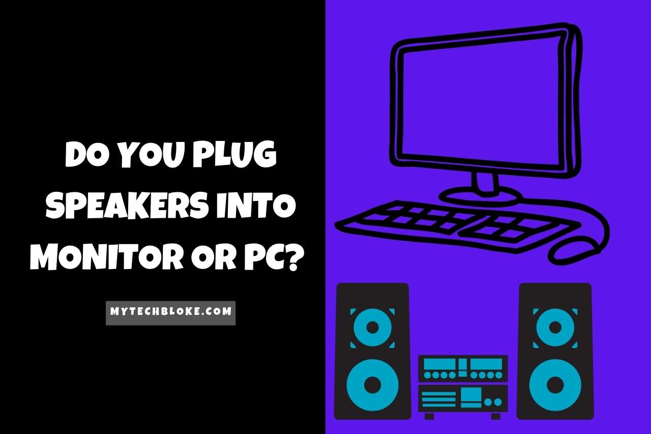 Do you Plug Speakers Into Monitor or PC? 